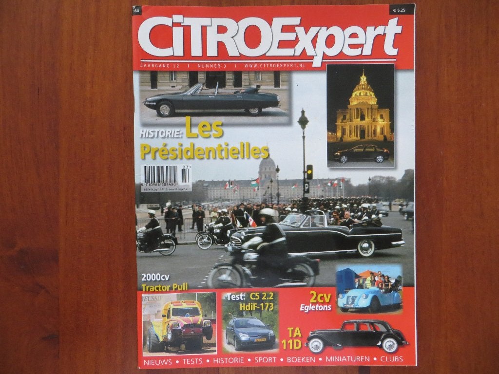 CitroExpert 64 Les Présidentielles, C5, Traction Avant 11D, Ophalen of Verzenden, Nieuw, Citroën