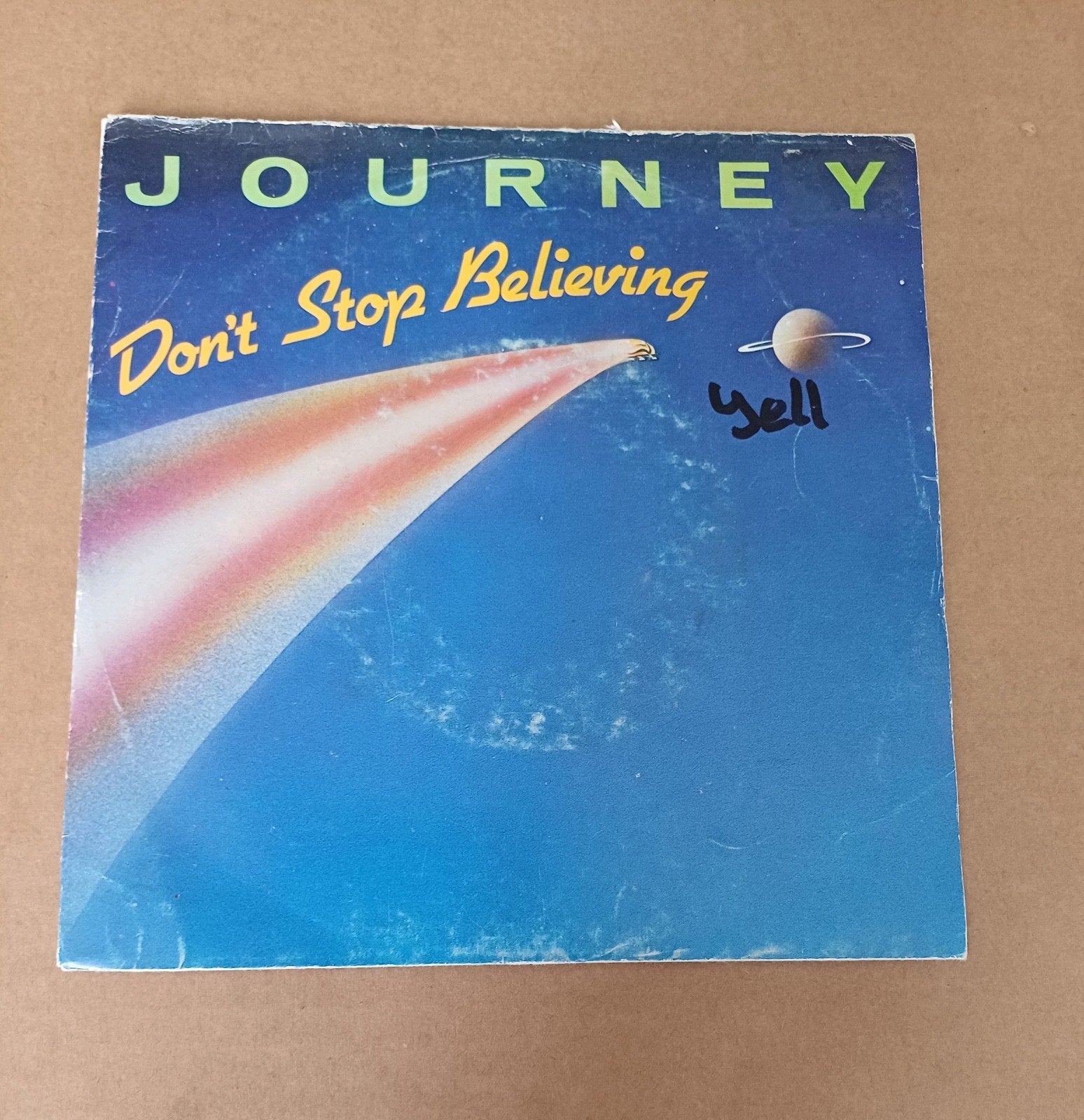 Journey - Don't Stop Believing, Beschermende buitenhoes, Ophalen of Verzenden, Gebruikt, Pop