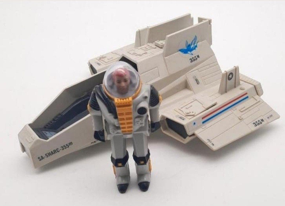 GI Joe S.H.A.R.C. en Deep Six figuur uit 1984, Ophalen of Verzenden, Gebruikt