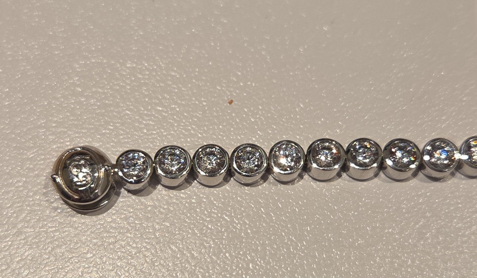 Ti Sento zilveren tennisarmband, Ophalen of Verzenden, Zo goed als nieuw, X, Zilver