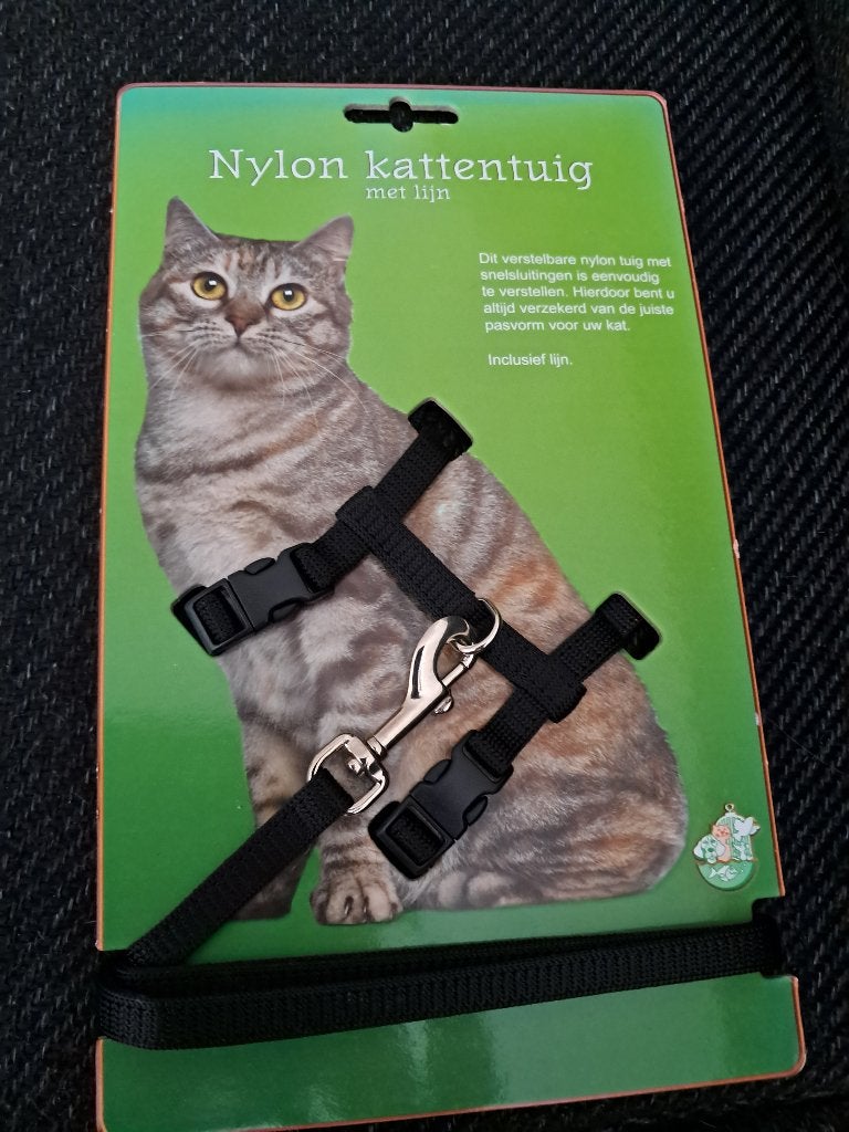 Nylon kattentuig met lijn, Dieren en Toebehoren, Ophalen of Verzenden, Nieuw