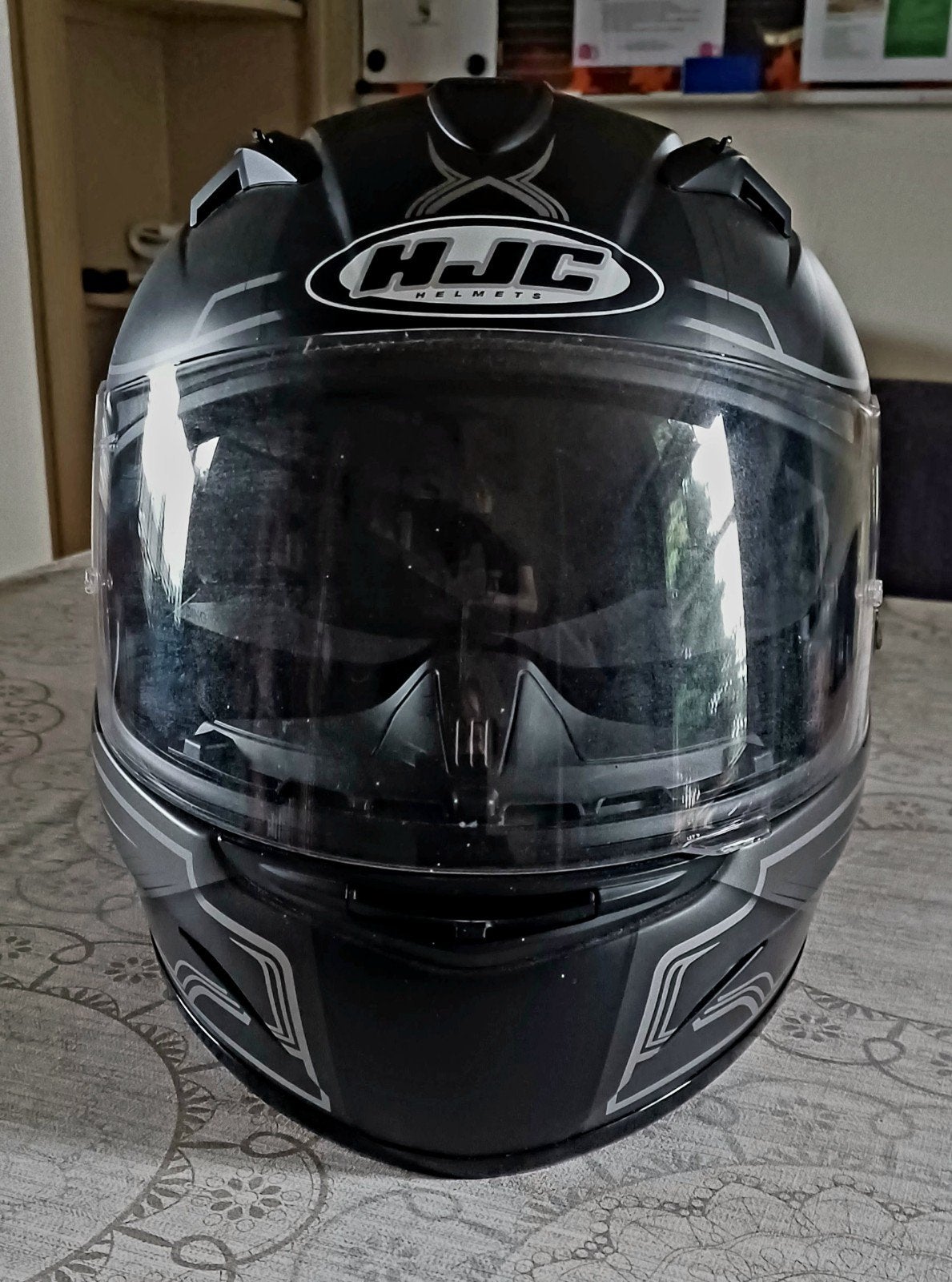 HJC TR1 Integraalhelm - Zwart/Grijs - Maat M, Motoren, Ophalen, M, Dames, HJC