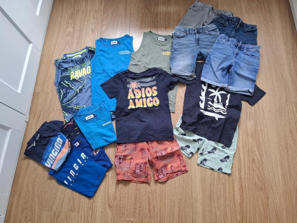 Merkkleding jongens set maat 128, Ophalen of Verzenden, Gebruikt, Maat 128