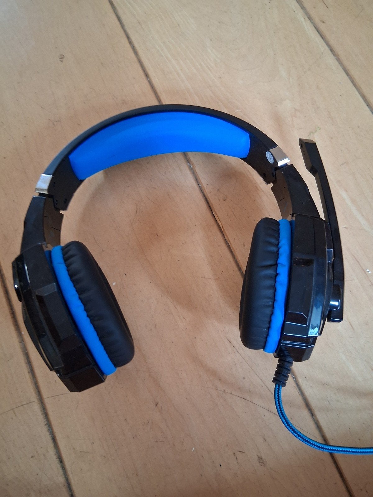 Gaming Koptelefoon met Microfoon - Zwart/Blauw, Ophalen, Kotion Each, Gebruikt, Gaming headset