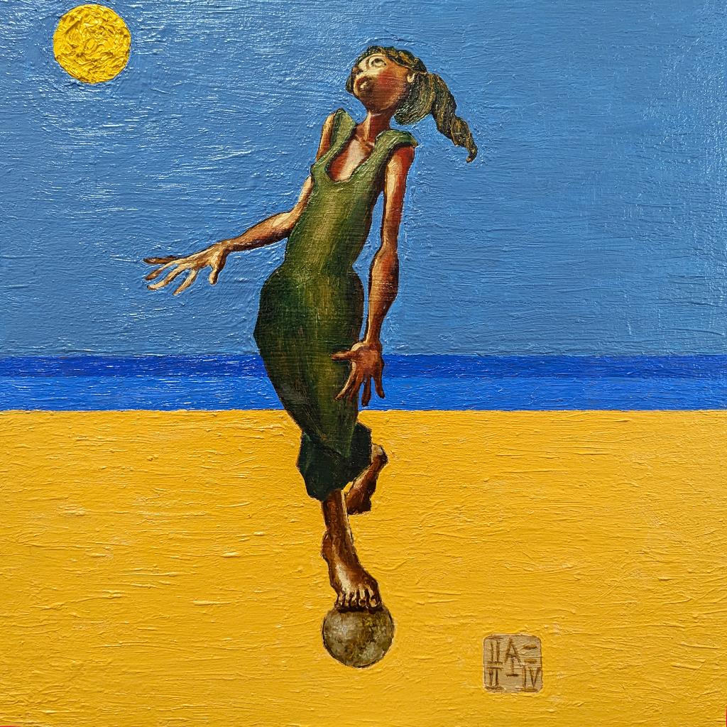 "Zeemeermin"  Origineel schilderij, Verzenden