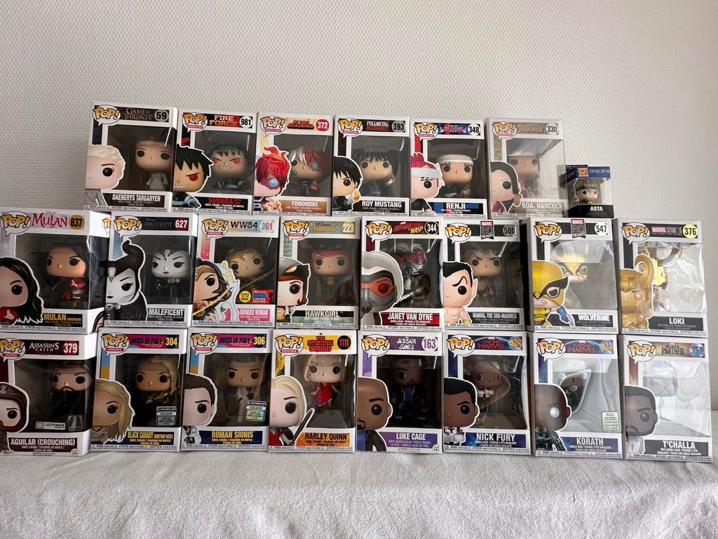 Diverse Funko Pops Marvel, DC, Disney, Anime, Ophalen of Verzenden, Zo goed als nieuw