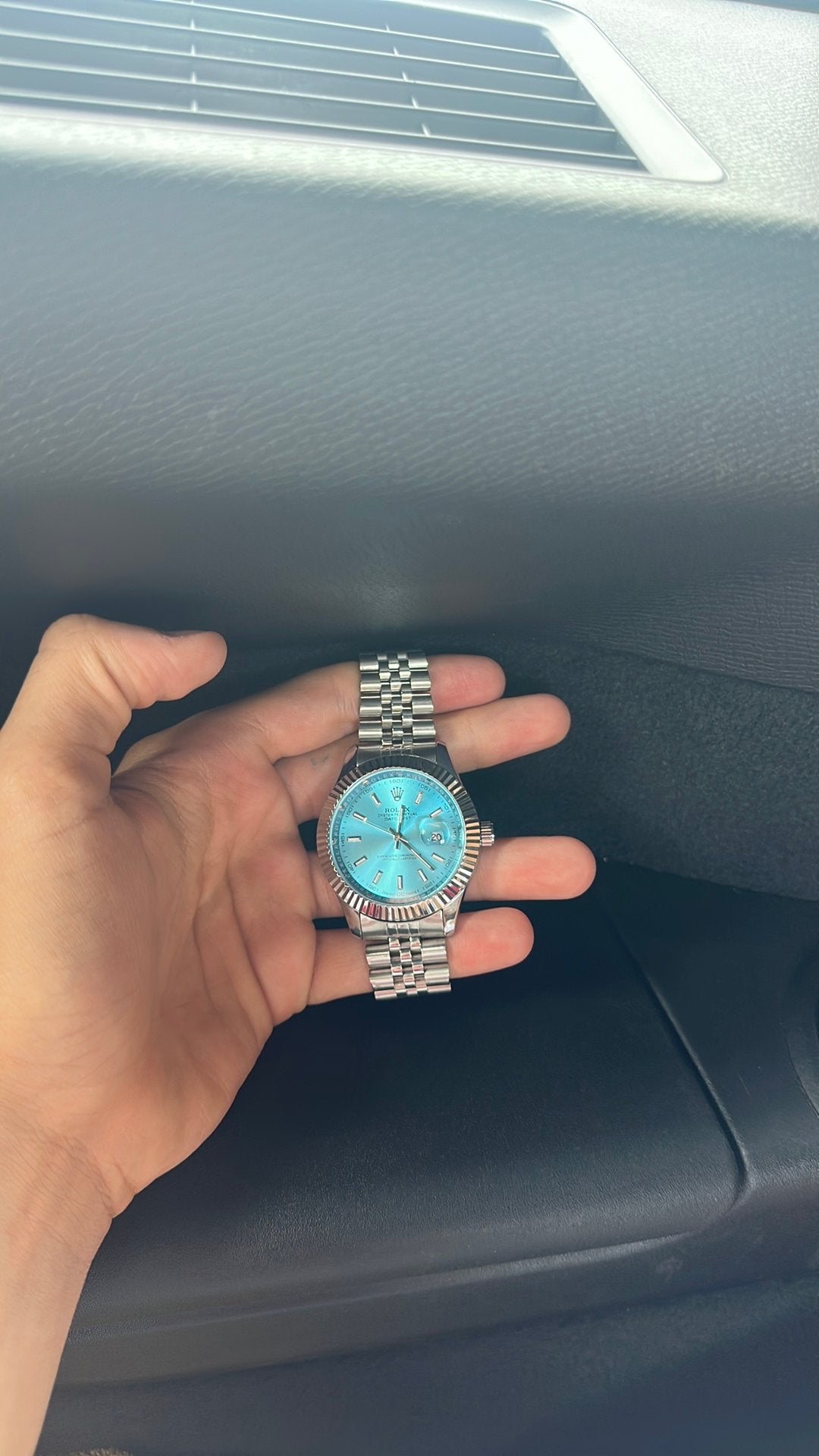 Rolex, Ophalen of Verzenden, Zo goed als nieuw, Blauw, Jongen of Meisje