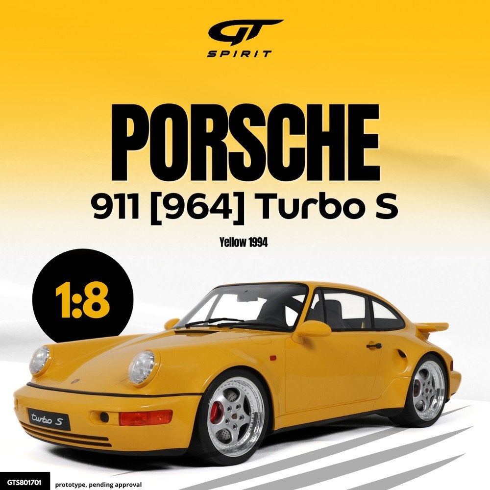 1:8 Gt Spirit
Porsche 911 (964) Turbo S
1/300 1:8 Nieuw, Hobby en Vrije tijd, Ophalen of Verzenden, Nieuw, 1:5 t/m 1:8, Auto