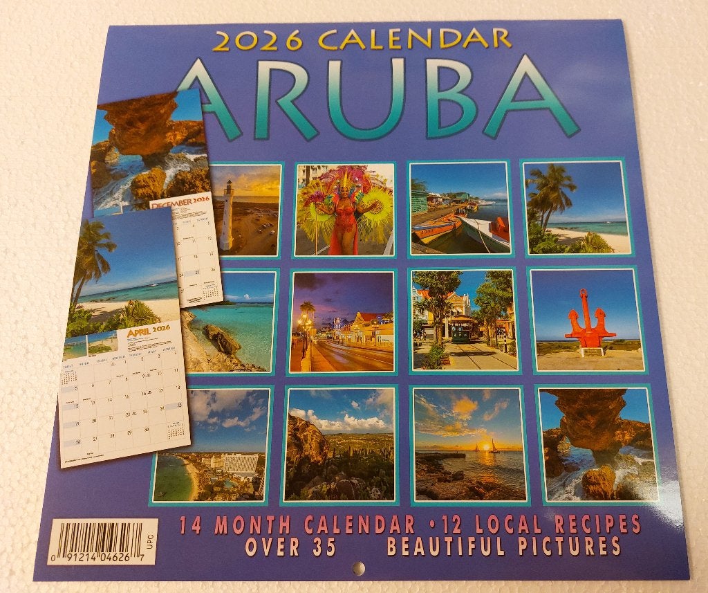 ARUBA KALENDER 2026 NIEUW !, Nieuw, Ophalen of Verzenden, NvT, Aruba