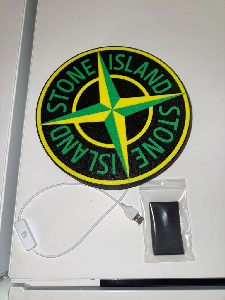 Stone Island LED lamp - 23x23cm, Huis en Inrichting, Ophalen, Led-lamp, Minder dan 30 watt, Nieuw
