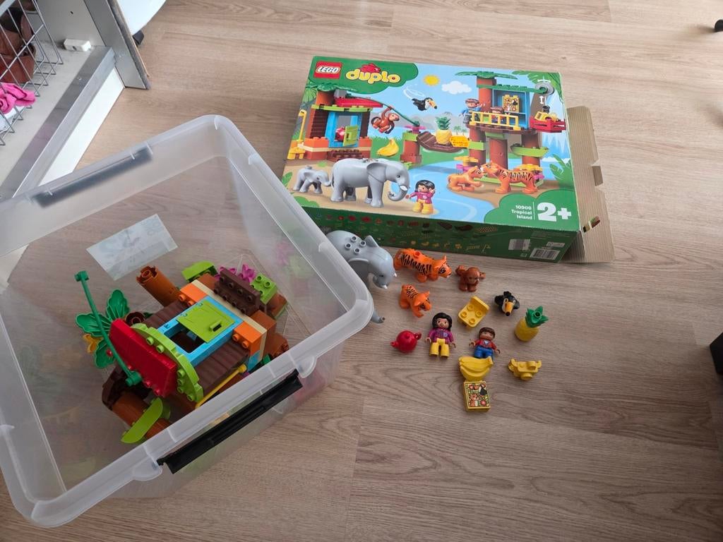 Lego duplo 10906 Tropisch eiland, Kinderen en Baby's, Speelgoed | Duplo en Lego, Gebruikt, Compleet, Overige thema's, Ophalen of Verzenden