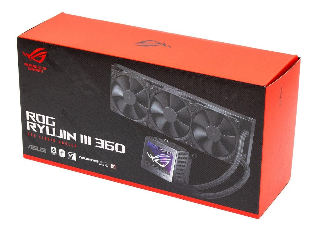 ASUS ROG RYUJIN III 360 – 360mm AIO Waterkoeling – 5" LCD, Computers en Software, Ophalen of Verzenden, Zo goed als nieuw, Waterkoeling