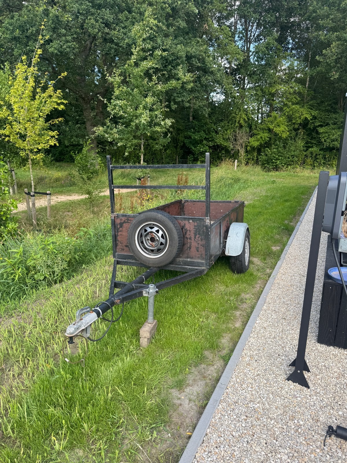 Aanhanger 100x220 met reservewiel, Auto diversen, Aanhangwagen-onderdelen, Ophalen, Gebruikt