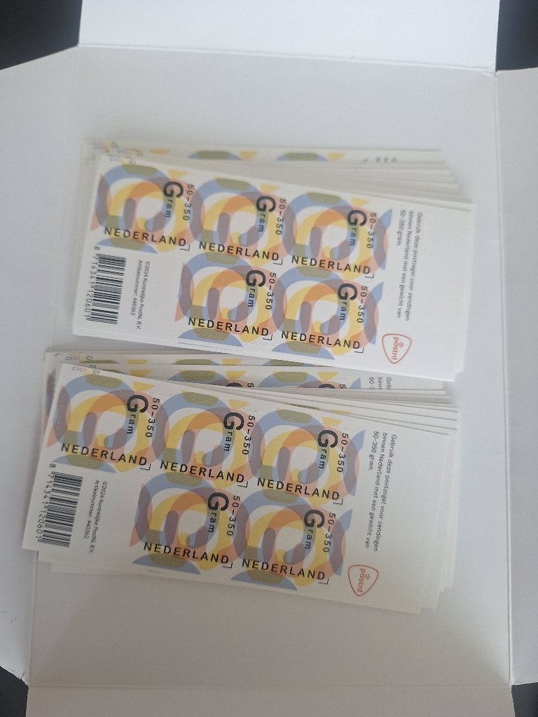 pakketzegels Nederland 50-350 gram (postfris), Verzenden, Na 1940, Postfris
