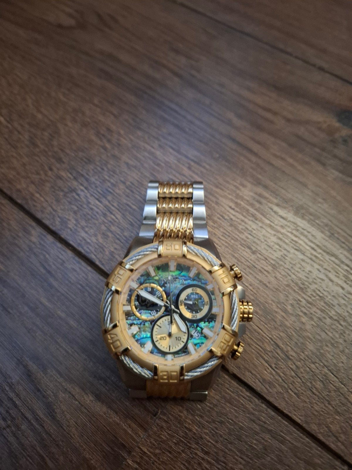 Invicta horloge, Ophalen of Verzenden, Zo goed als nieuw, Zilver, Overige materialen