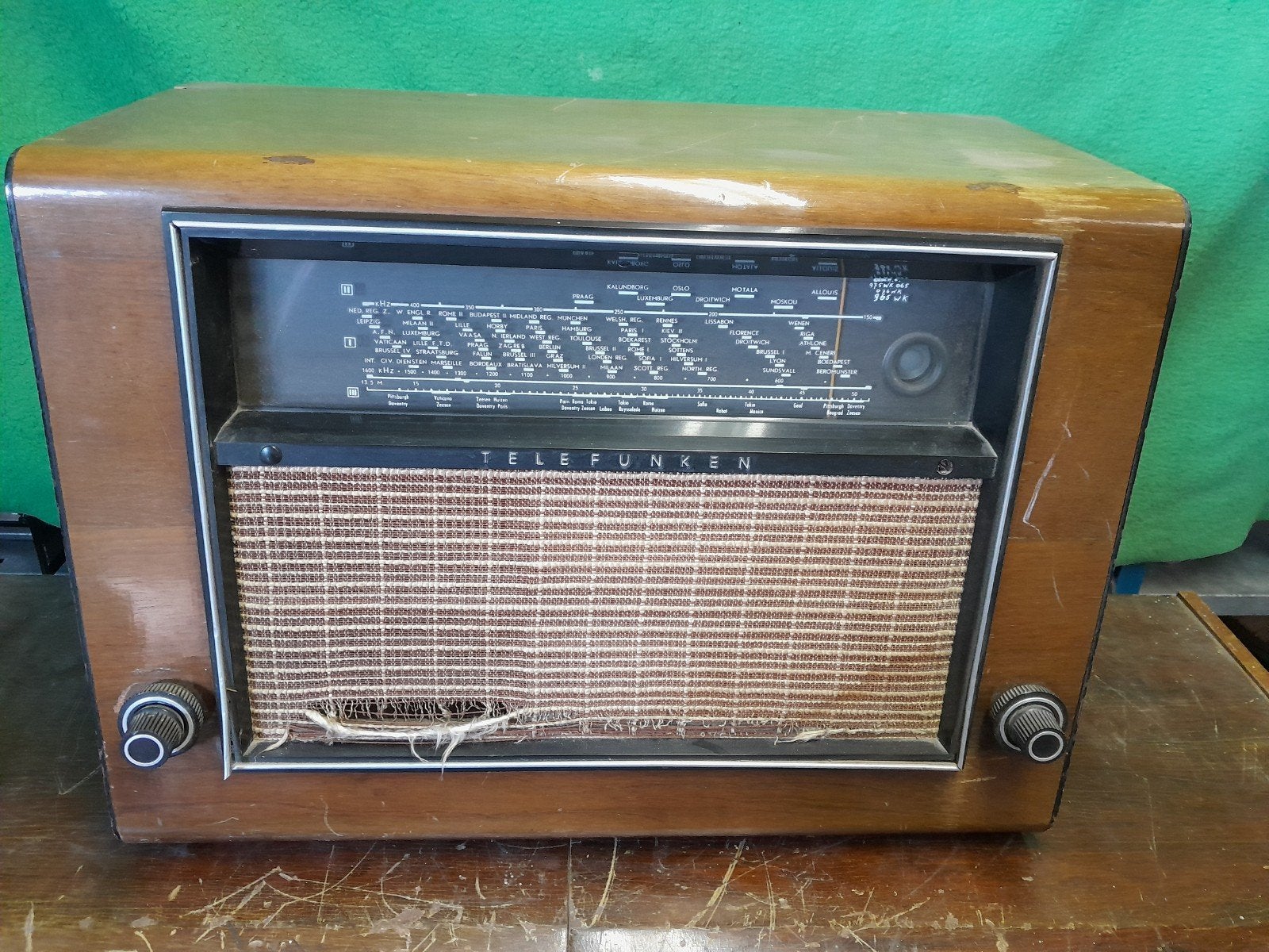telefunken super 975 buizenradio, Ophalen