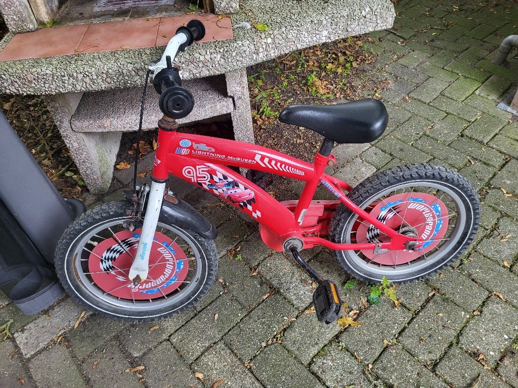 kinderfiets, Fietsen en Brommers, Ophalen, Gebruikt, Terugtraprem, Minder dan 16 inch
