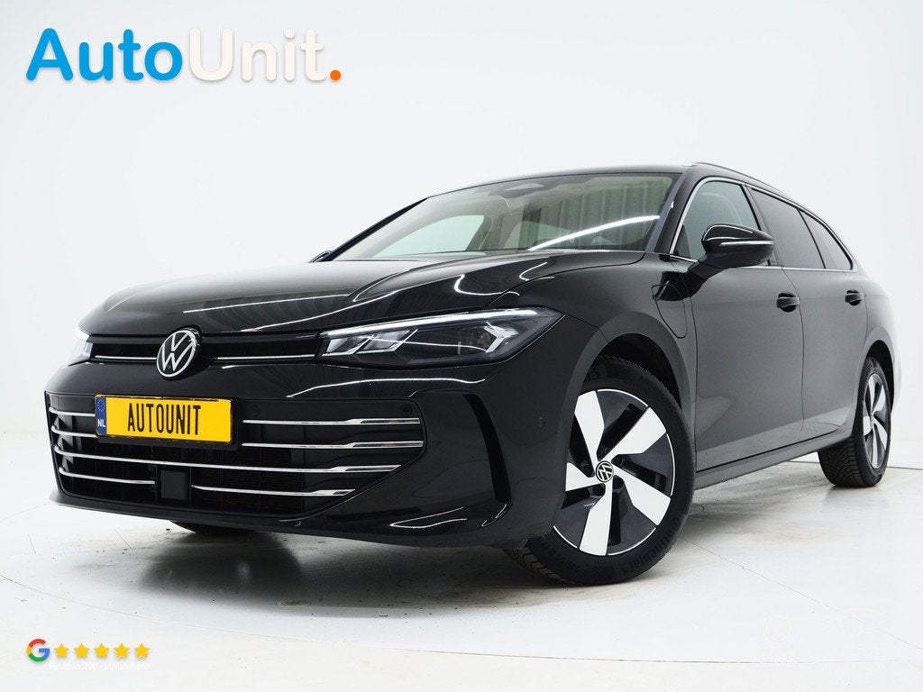 Volkswagen Passat Variant 1.5 eHybrid 204PK | Leder/Alcantar, Auto's, Volkswagen, Zwart, Zwart, Plug-in hybride, Onderhoudsboekje