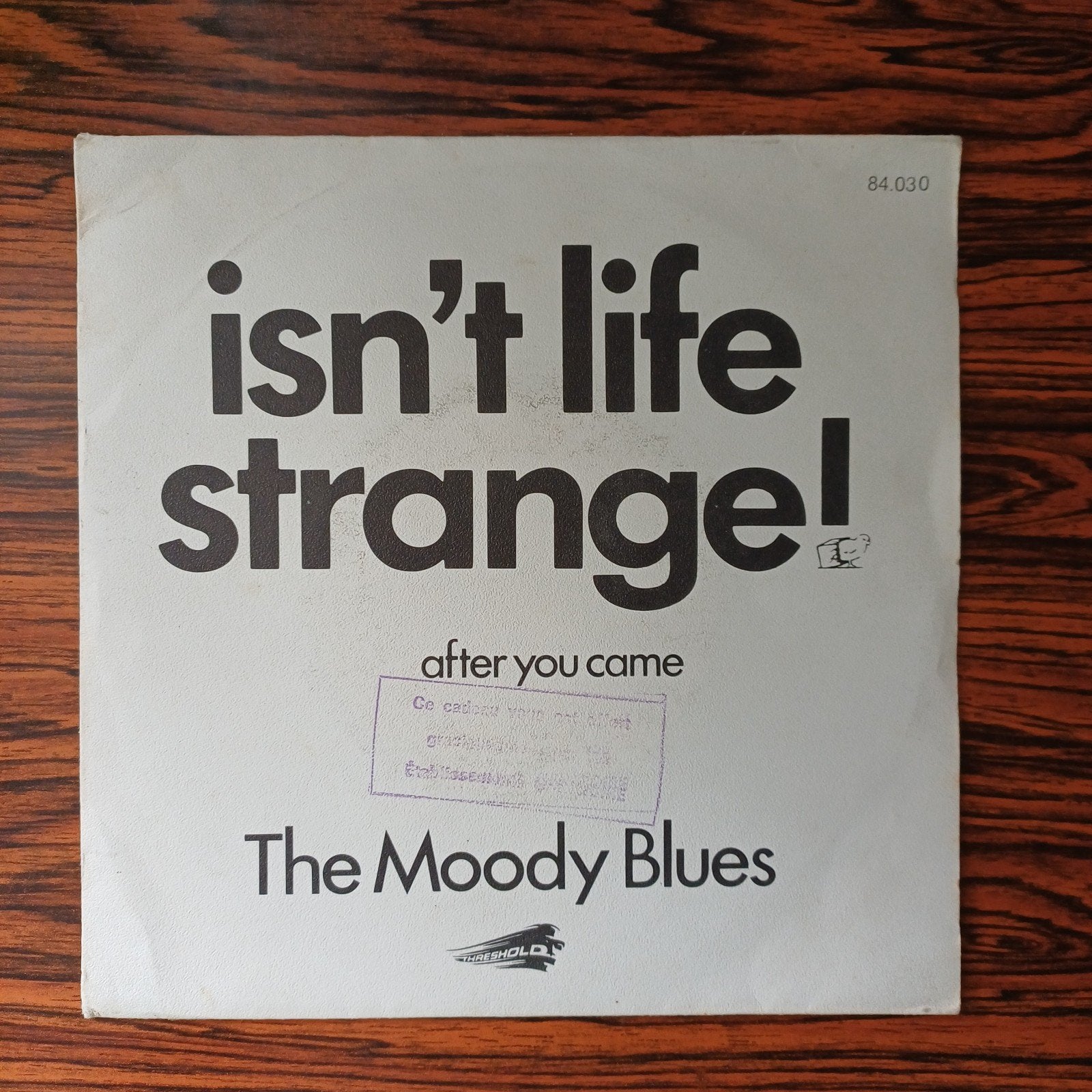 The Moody Blues - Isn't Life Strange!, Ophalen of Verzenden, Gebruikt, 7 inch, Rock en Metal