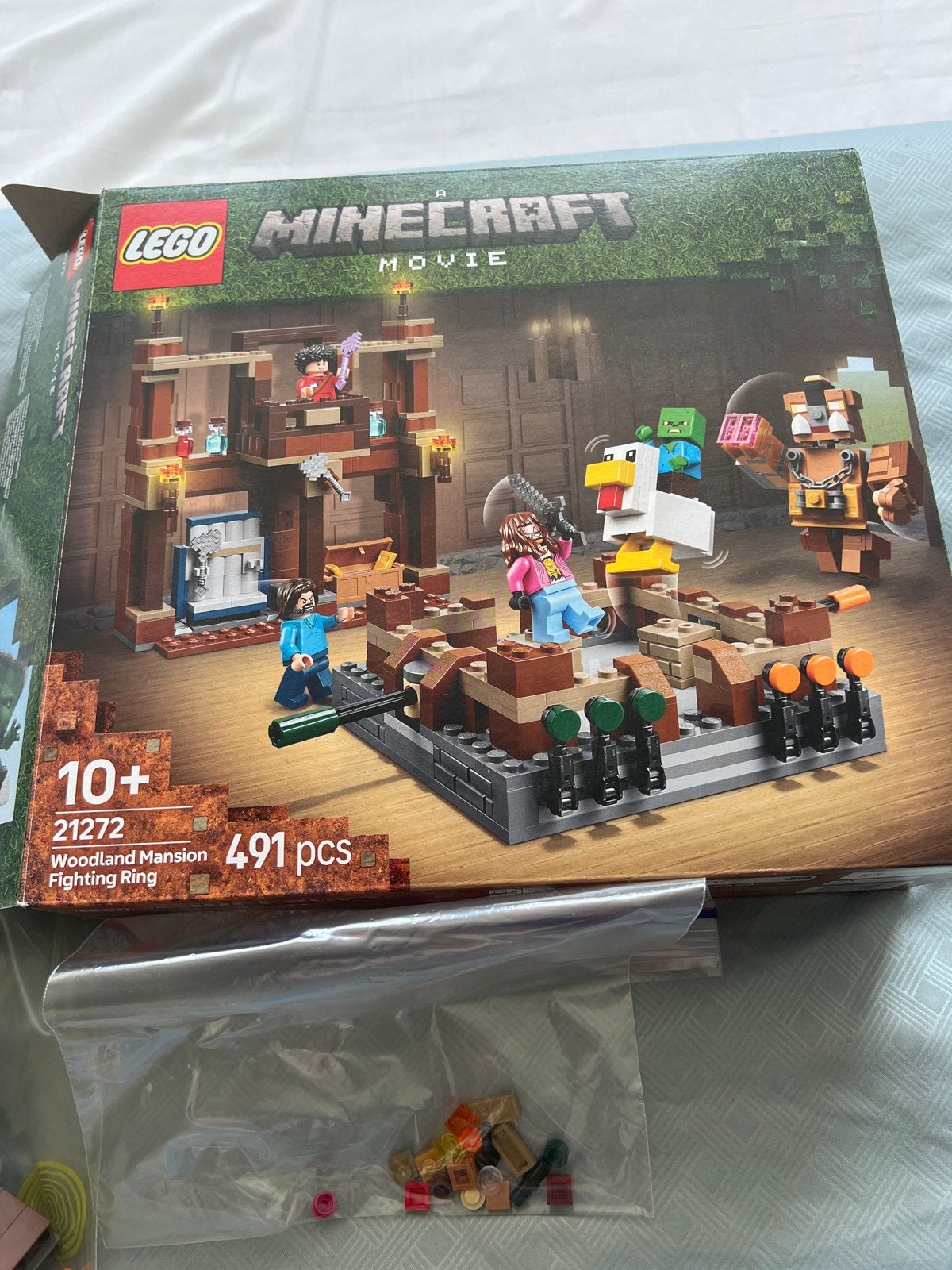 LEGO Minecraft 21272 Woodland Mansion Fighting Ring, Minecraft, Lego, Ophalen of Verzenden, Zo goed als nieuw