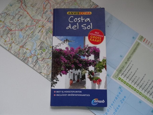 Costa del Sol, Malaga, Marbella; anwb extra gids +landkaart, Boeken, Reisgidsen, Europa, Ophalen of Verzenden, Zo goed als nieuw