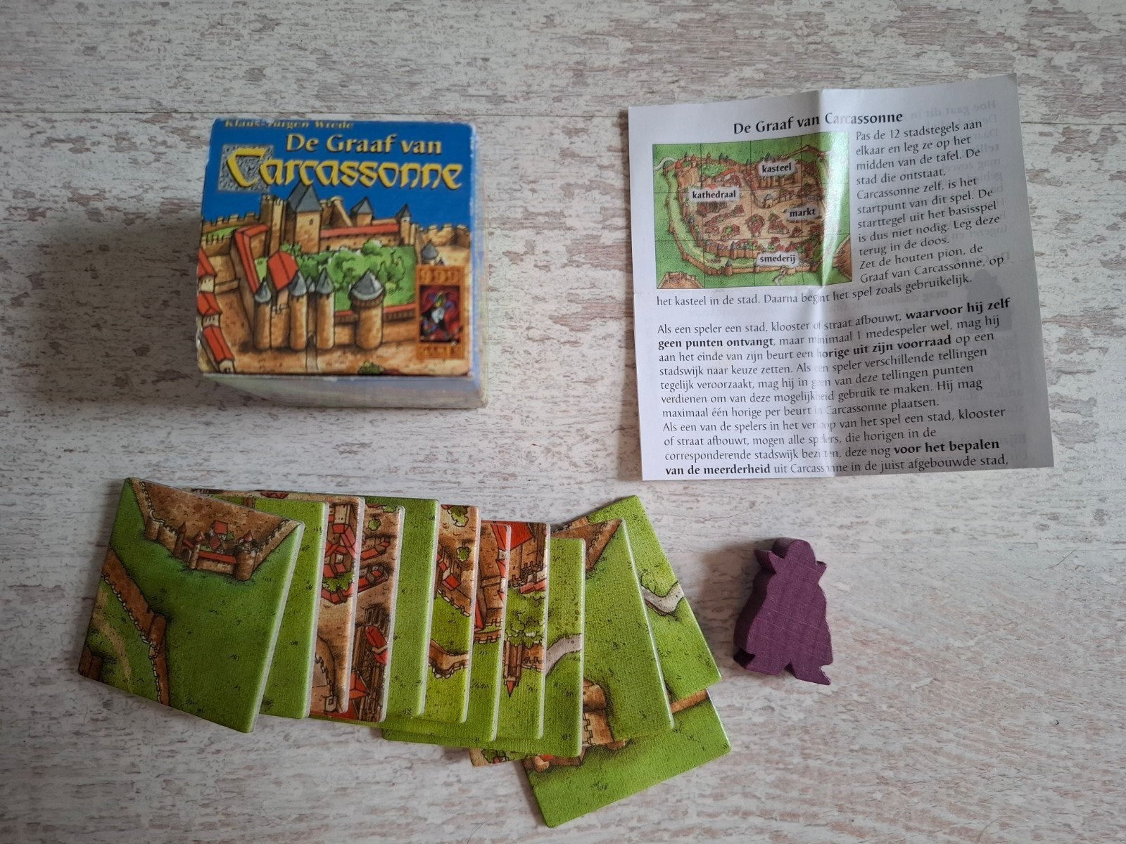 CARCASSONNE uitbreiding De GRAAF van Carcasonne, Vijf spelers of meer, Ophalen of Verzenden, Zo goed als nieuw