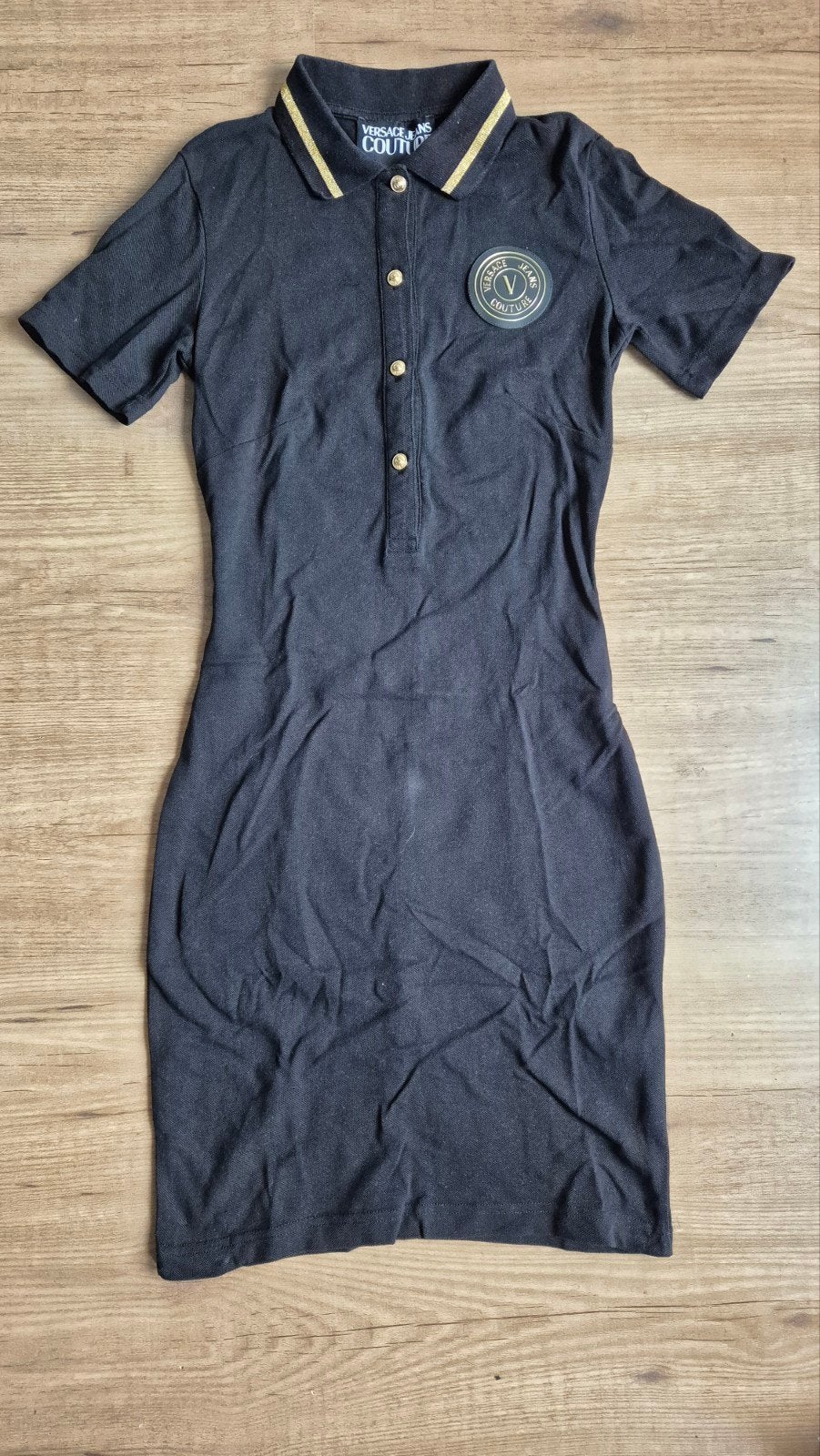 versace Jeans Couture polo-jurk, Kleding | Dames, Zwart, Ophalen of Verzenden, Versace, Maat 34 (XS) of kleiner
