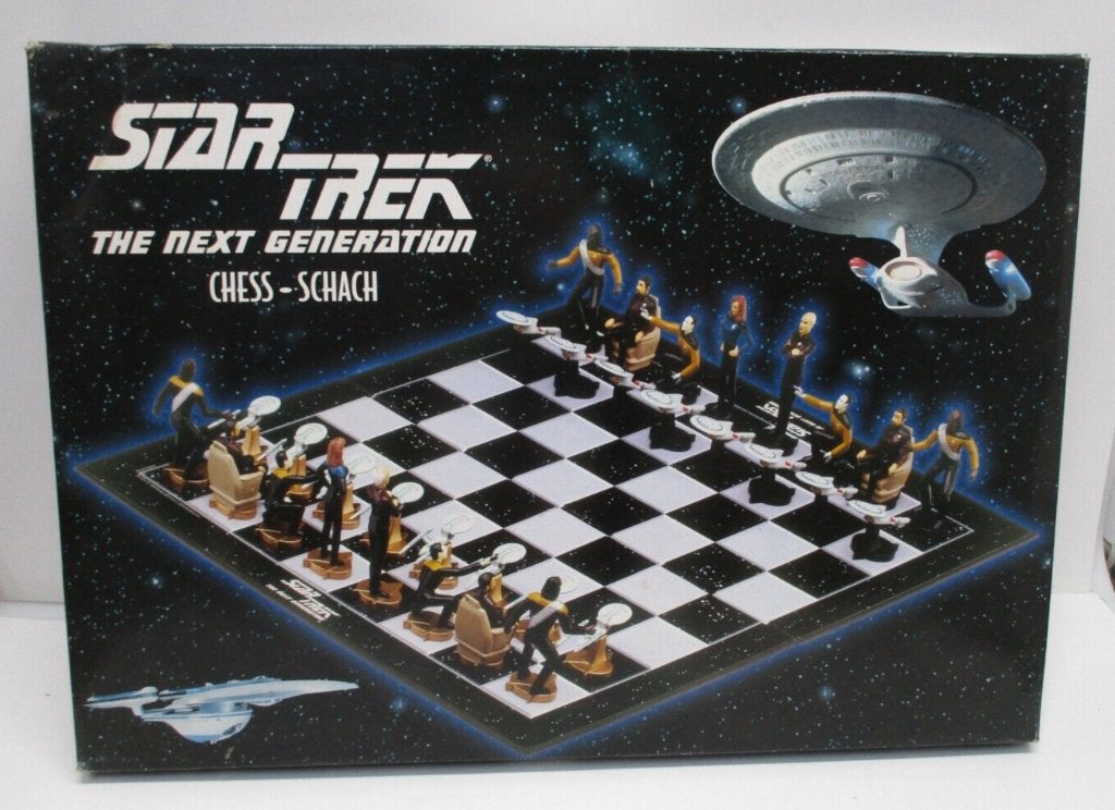 Star Trek The Next Generation schaakspel, Ophalen of Verzenden, 500 t/m 1500 stukjes, Zo goed als nieuw, Schaken