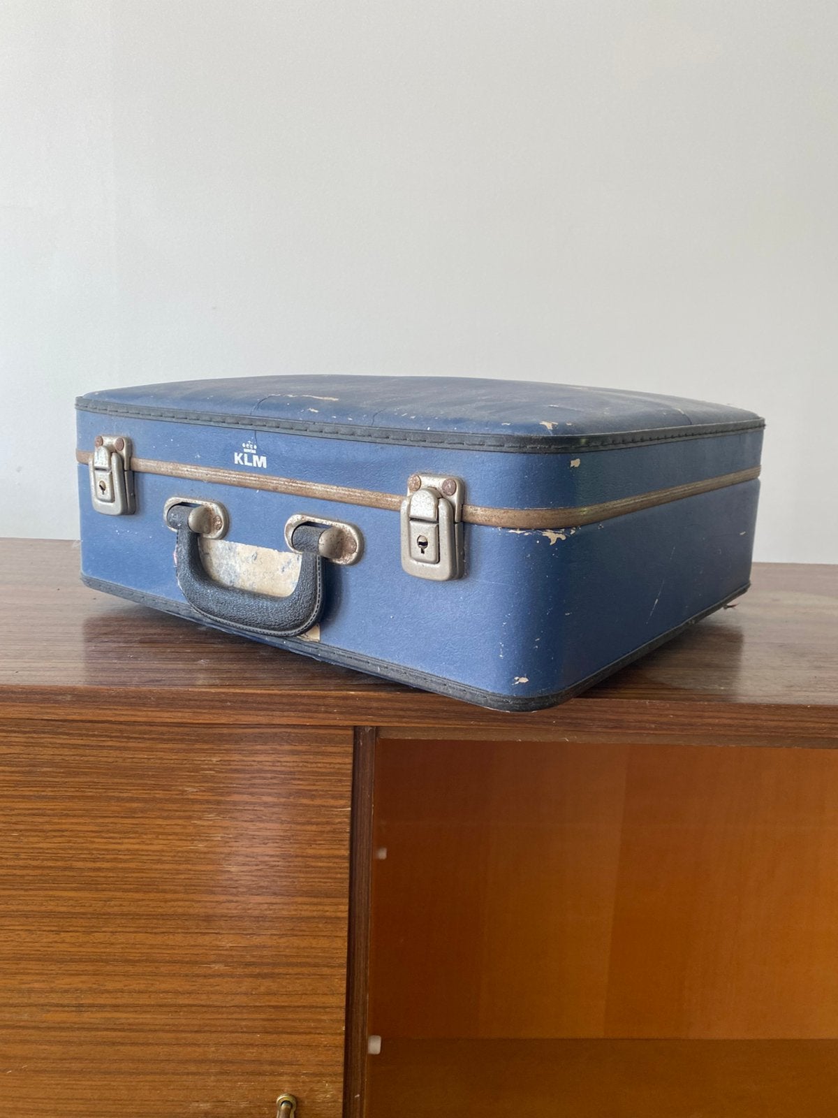 Vintage KLM koffer, Sieraden, Tassen en Uiterlijk, Koffers, Ophalen, Overige materialen, Gebruikt, Minder dan 50 cm