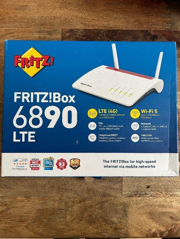 ☎️ NIEUW AVM FritzBox 6890LTE 6890 LTE 4G Gigabit mobiel ☎️, Ophalen of Verzenden, Nieuw, Overige typen