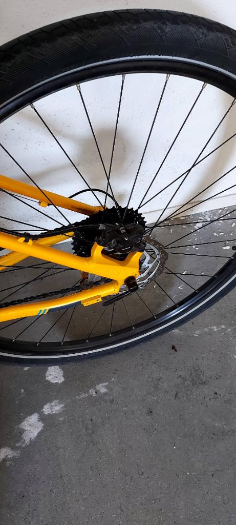 Mountainbike Fuji. Knal geel., Fully, Ophalen, Zo goed als nieuw, Overige merken