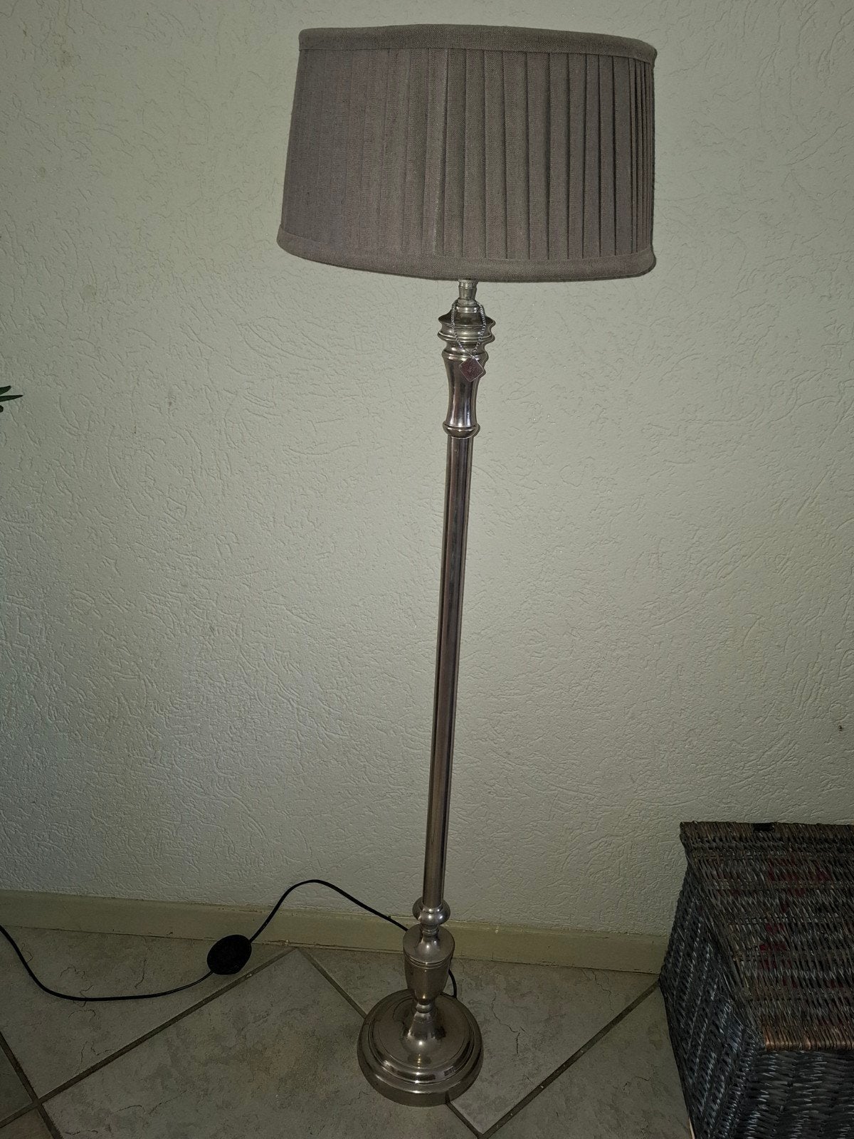 Riviera Maison lamp met kap, in goede staat, Ophalen, 100 tot 150 cm, Metaal, Landelijk, Riviera Maison