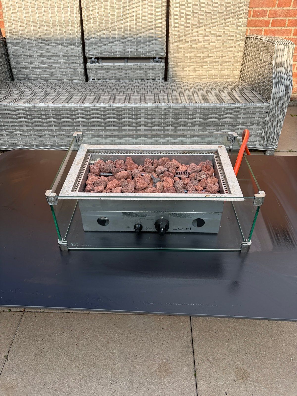 Cosi vuurkorf met glasombouw, Tuin en Terras, Ophalen, Gebruikt, Vuurkorf