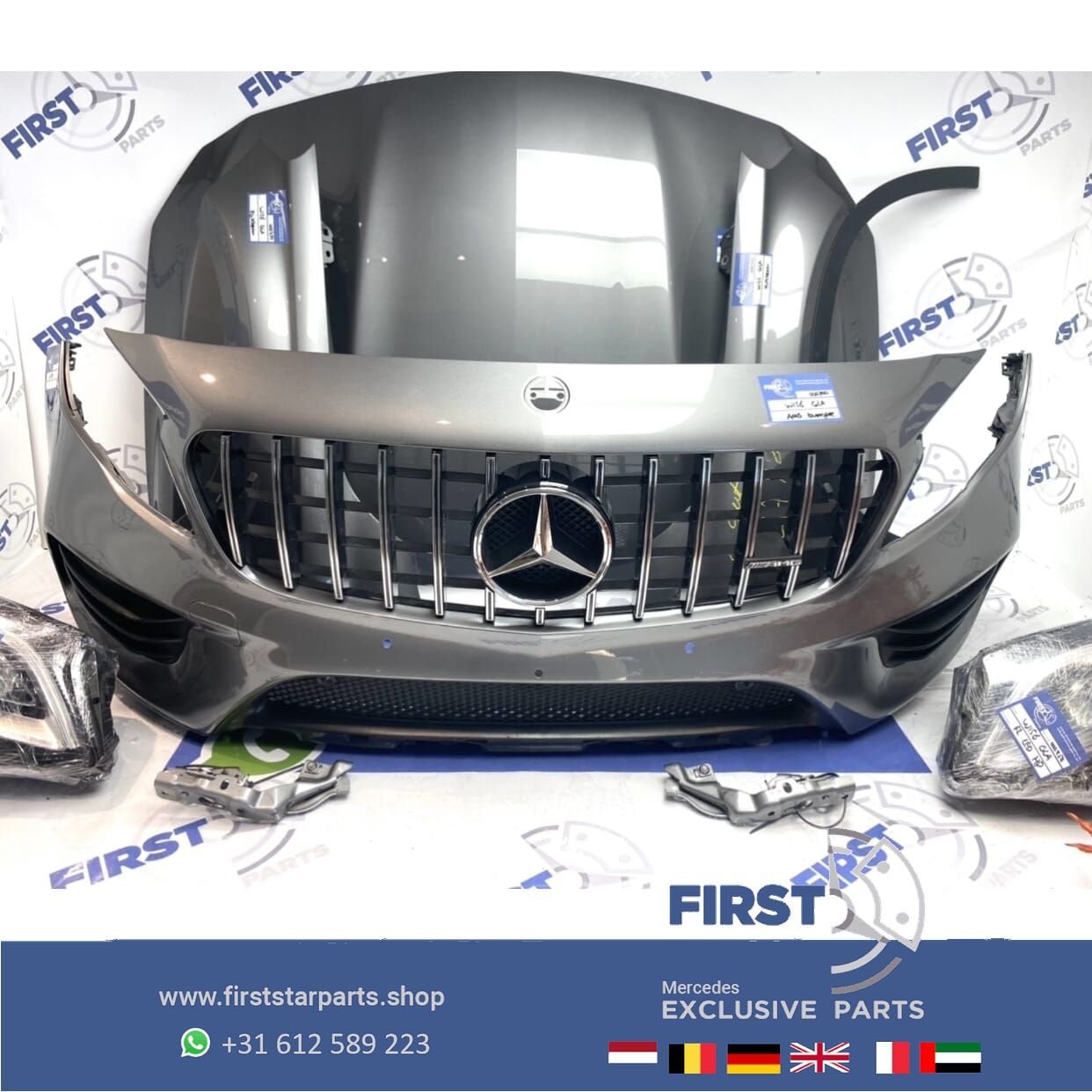 W156 X156 GLA FACELIFT AMG GT VOORKOP 2016-2020 origineel Me, Auto-onderdelen, Gebruikt, -, Voor, Ophalen of Verzenden