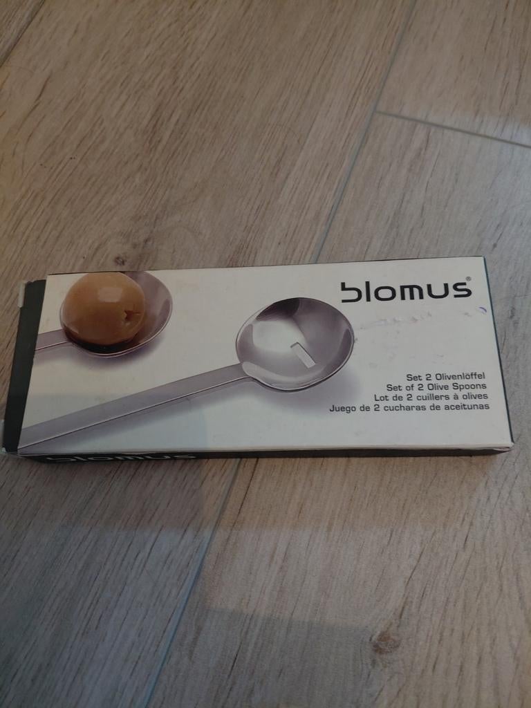 Blomus olijven lepels - Set van 2, Overige typen, Ophalen of Verzenden, Metaal, Overige merken