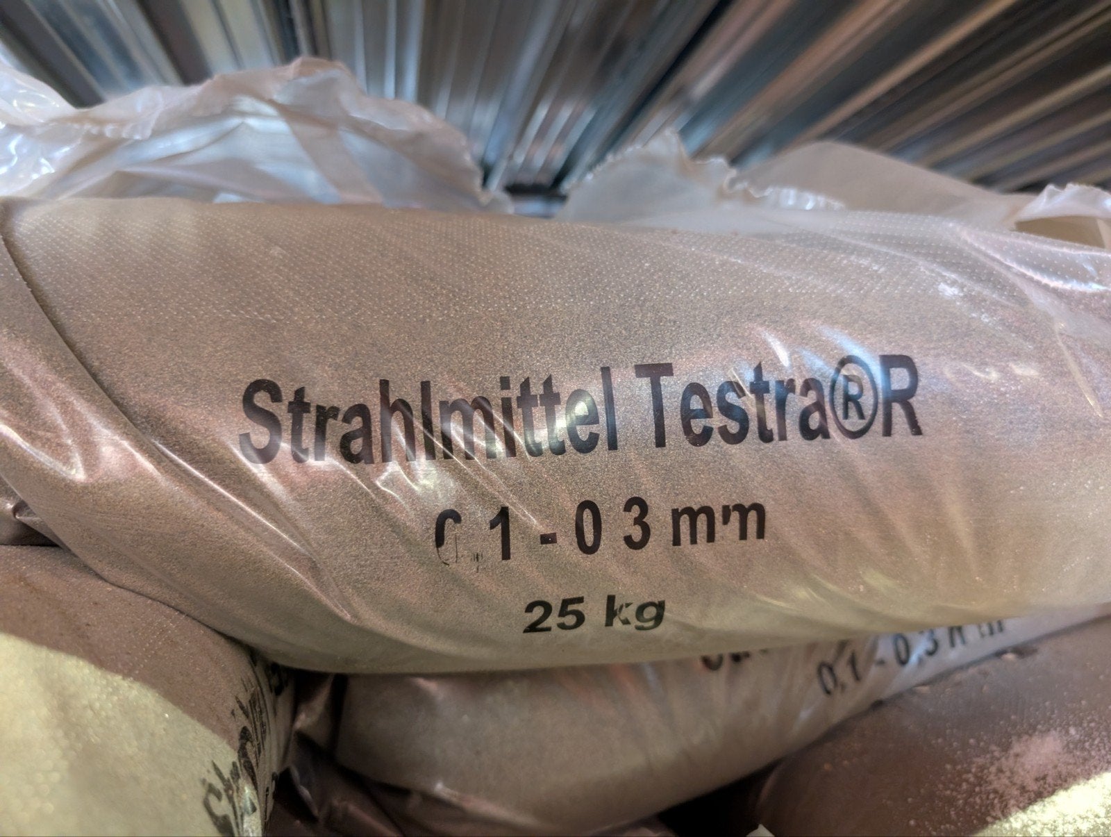 Straalmiddel Testra 0.1-0.3 mm, 25 kg zakken, Ophalen