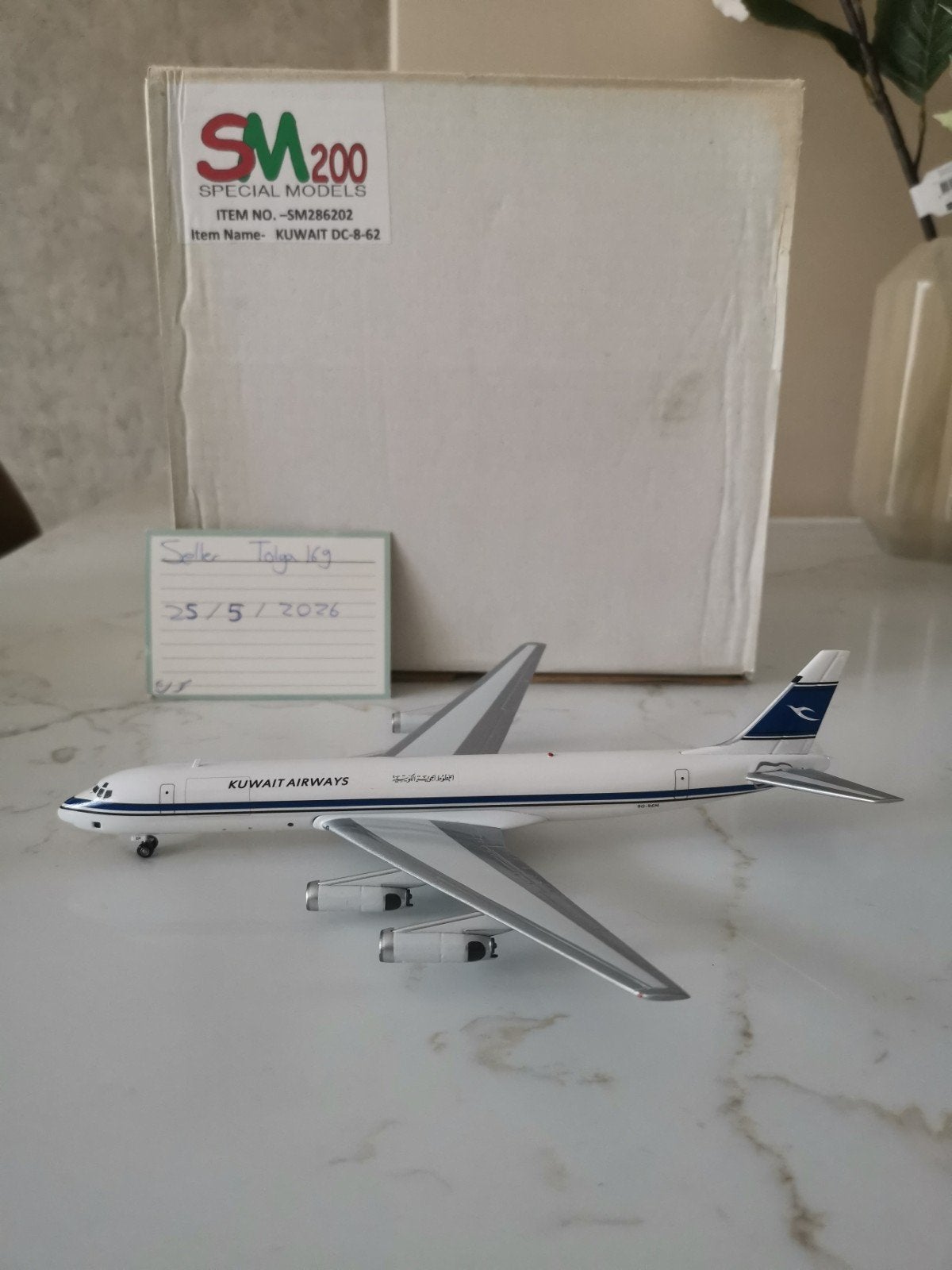 Kuwait Airways DC-8-62 SM200 1:200 SM286202 Reg. 9G-REM, Overige merken, 1:200 of kleiner, Nieuw, Ophalen of Verzenden