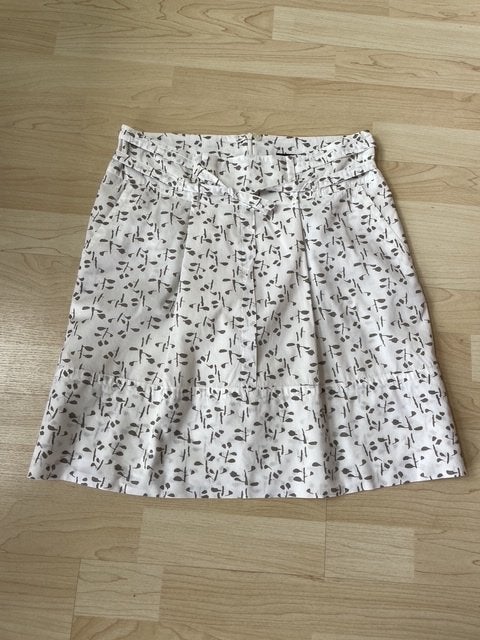 Marc O'Polo - Witte rok met dessin maat 34, Wit, Ophalen of Verzenden, Marc O'Polo, Maat 34 (XS) of kleiner