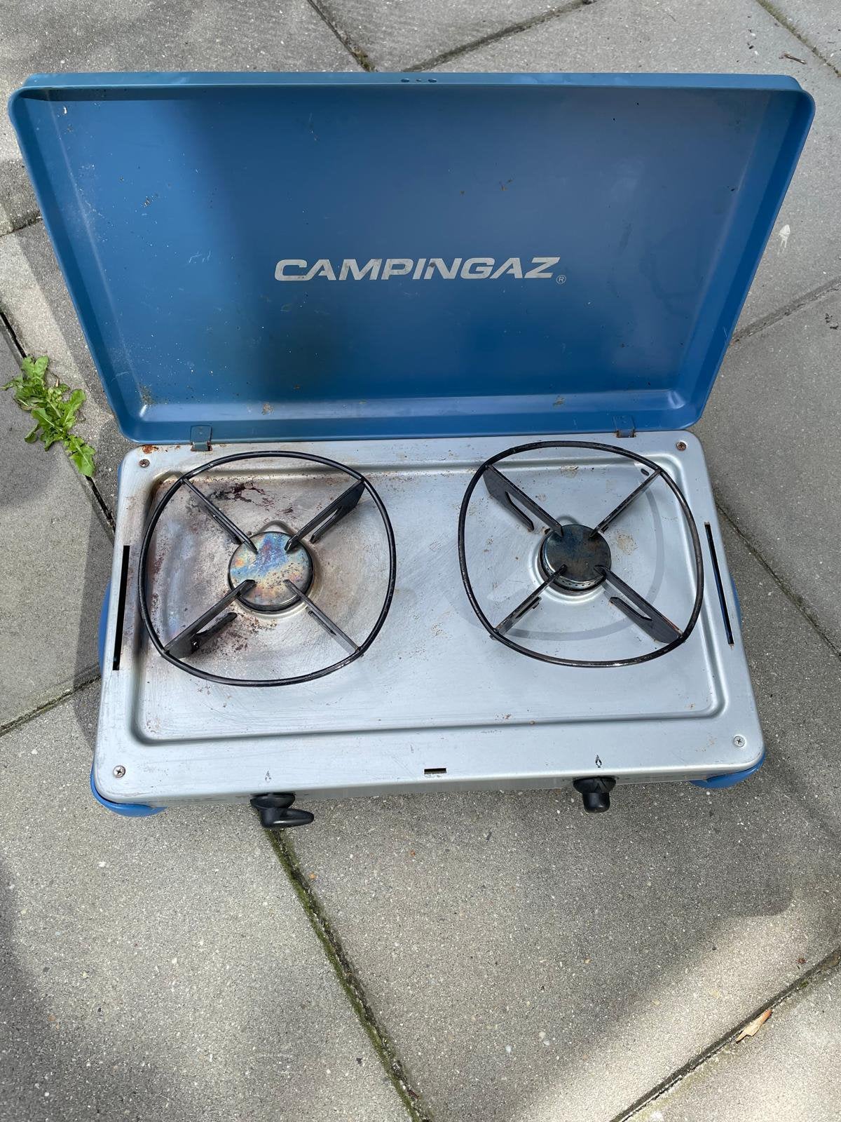 Campingaz gasfornuis 2-pits, Caravans en Kamperen, Kampeeraccessoires, Ophalen, Zo goed als nieuw