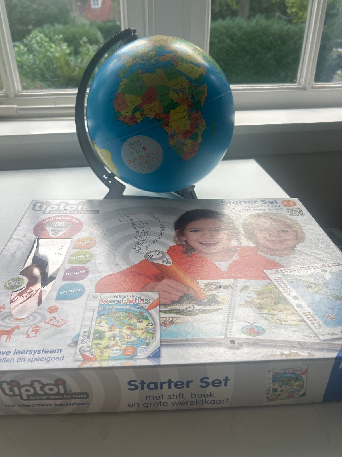 Tiptoi Starter Set met Stift, Boek en Wereldbol, Verzenden, Zo goed als nieuw, Taal en Lezen, Met geluid