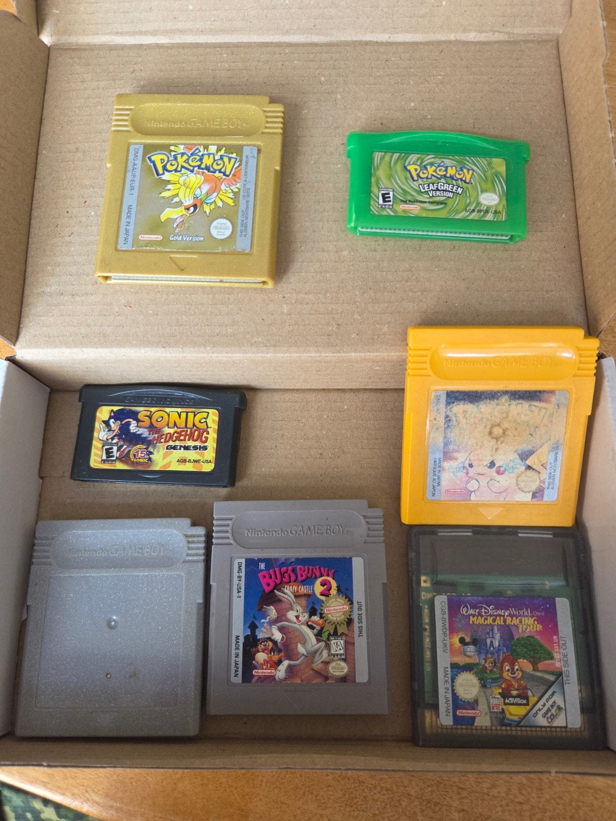 7x Game Boy Games incl. 4x Pokémon ORGINEEL!!, Avontuur en Actie, Gebruikt, 1 speler, Ophalen of Verzenden