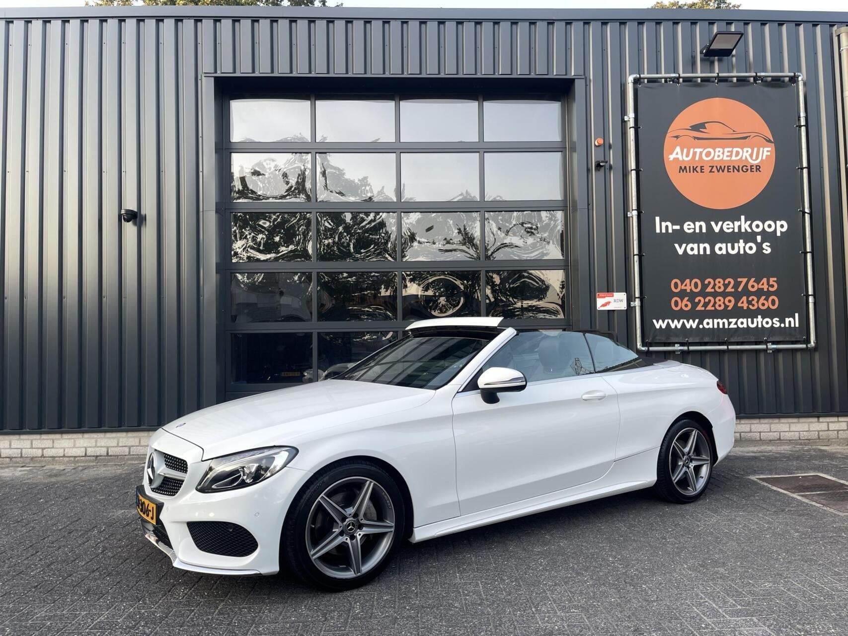 Mercedes C-klasse Cabrio 180 AUT. AMG-PAKKET|NEKVERWARMING|N, Automaat, Euro 6, Cabriolet, 4 stoelen