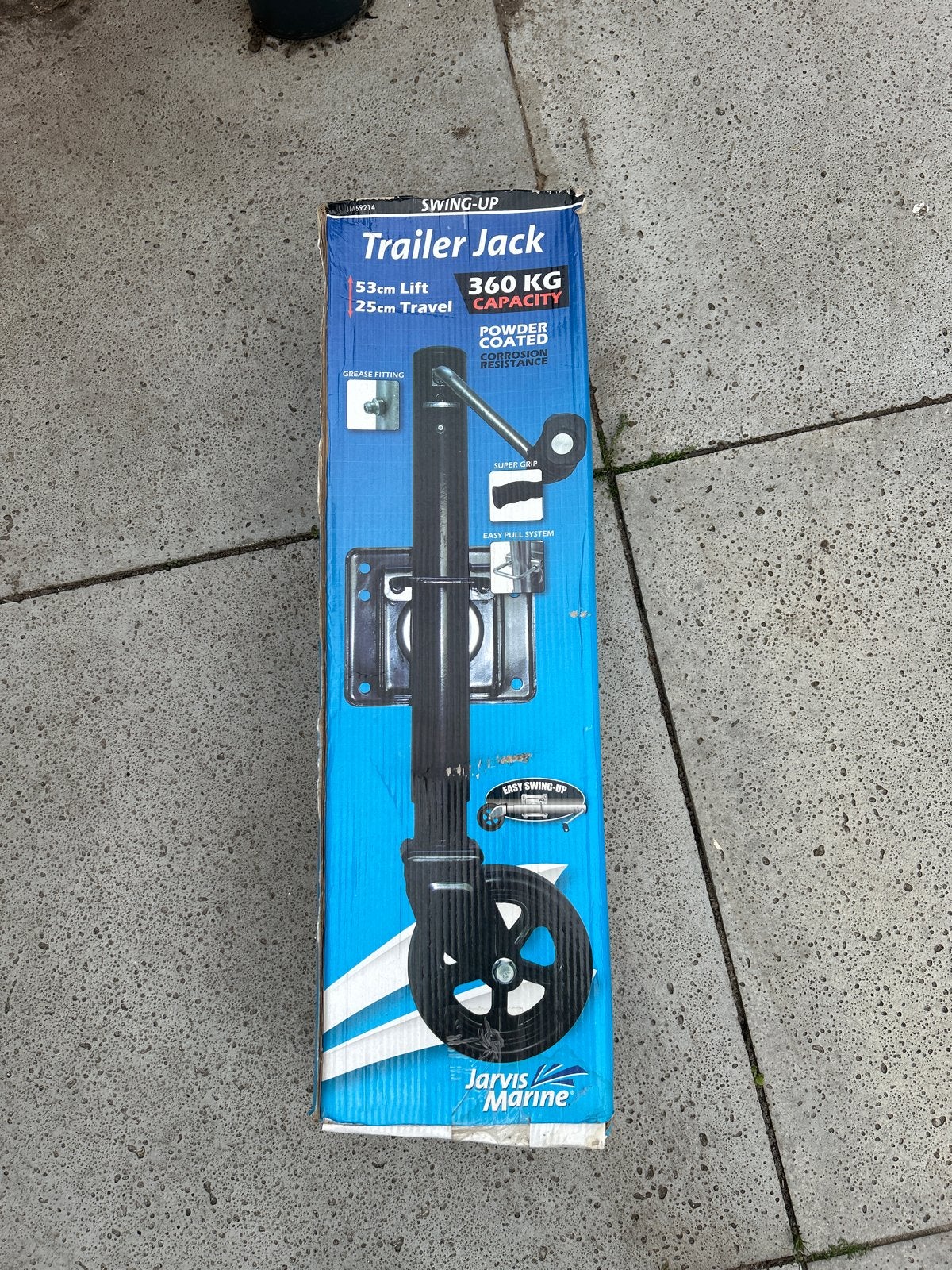 Jarvis Marine Swing-Up Trailer Jack - 360 KG Capaciteit, Ophalen, Nieuw