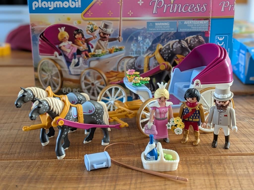 Playmobil Princess 70449 Koninklijke Koets met Paarden, Ophalen of Verzenden, Zo goed als nieuw, Complete set