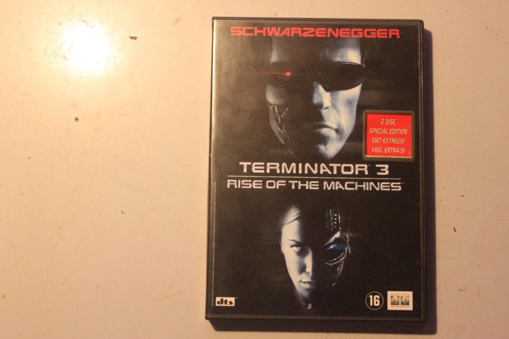 800r - dvd - schwarzenegger - terminator 3 / rise of the mac, Ophalen of Verzenden, Gebruikt