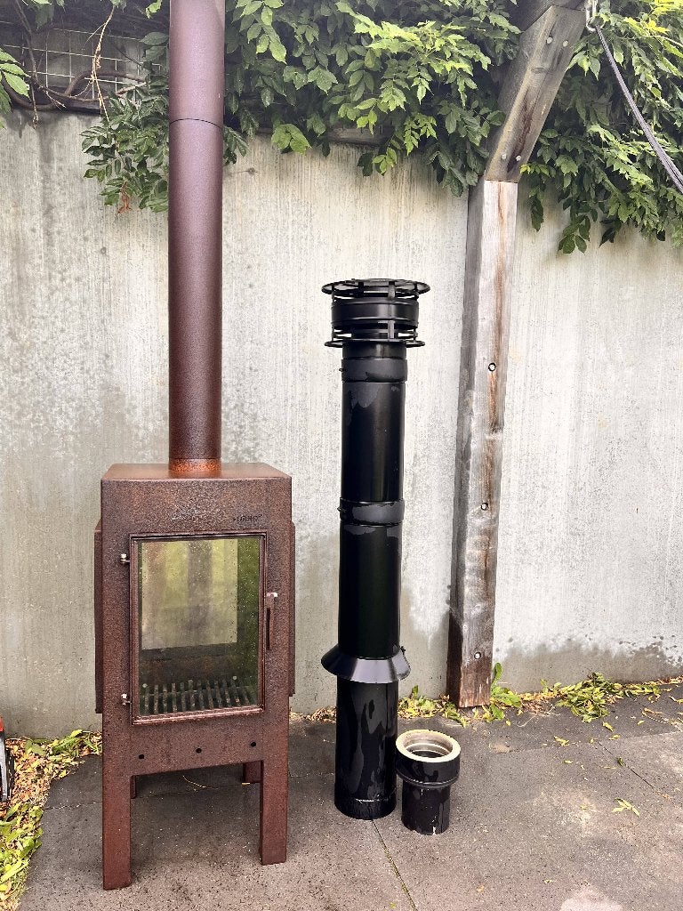 FORNO Tuinhaard Digna XL in Cortenstaal met schoorsteenpijp, Tuin en Terras, Ophalen, Gebruikt