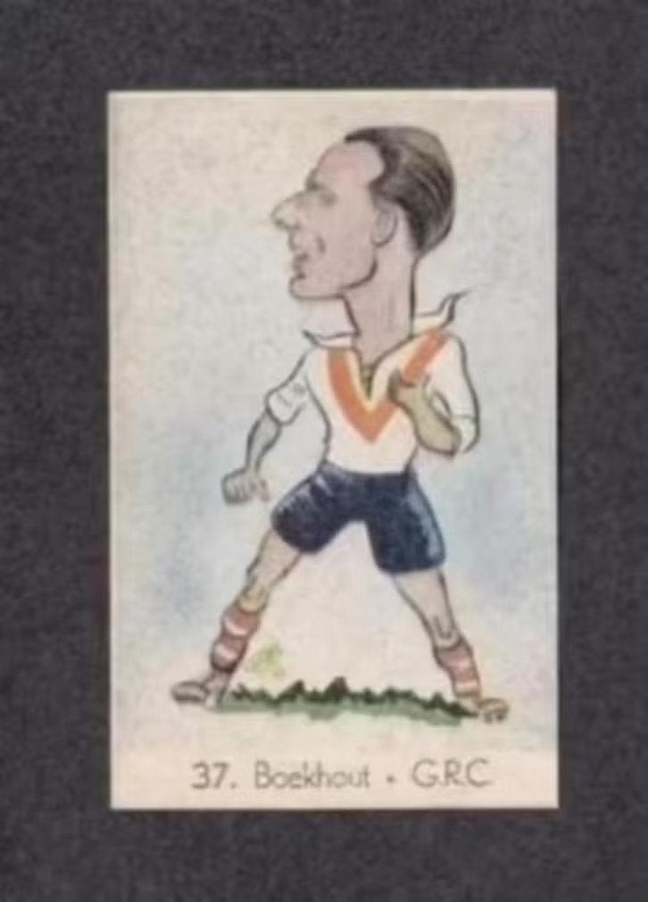 Voetbalplaatje Boekhout GRC Groningen 1949., Verzamelen, Ophalen of Verzenden, Zo goed als nieuw