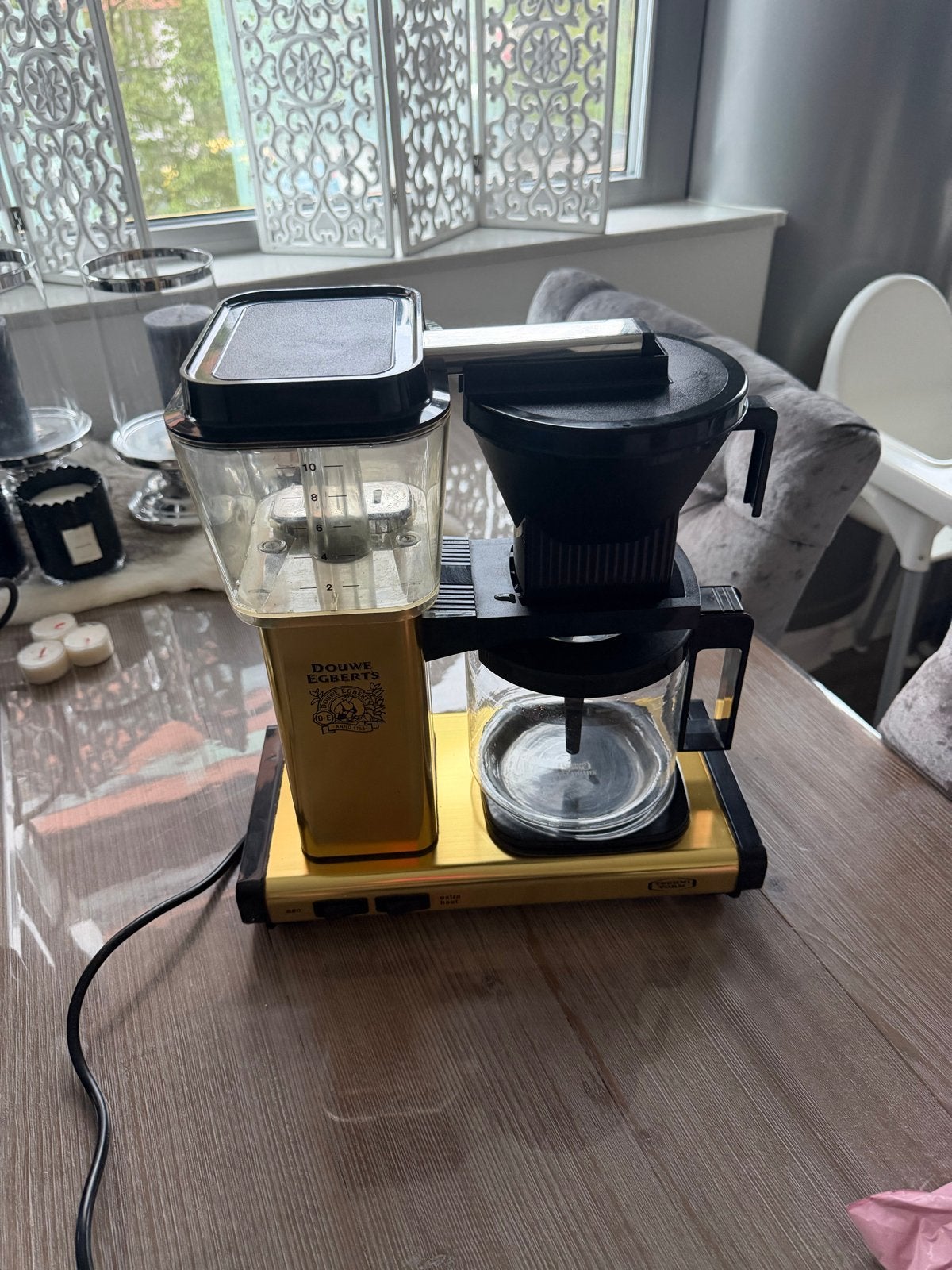 Goude Douwe Egberts koffiefilter machine, Gebruikt, Koffiemachine, Gemalen koffie, Ophalen of Verzenden