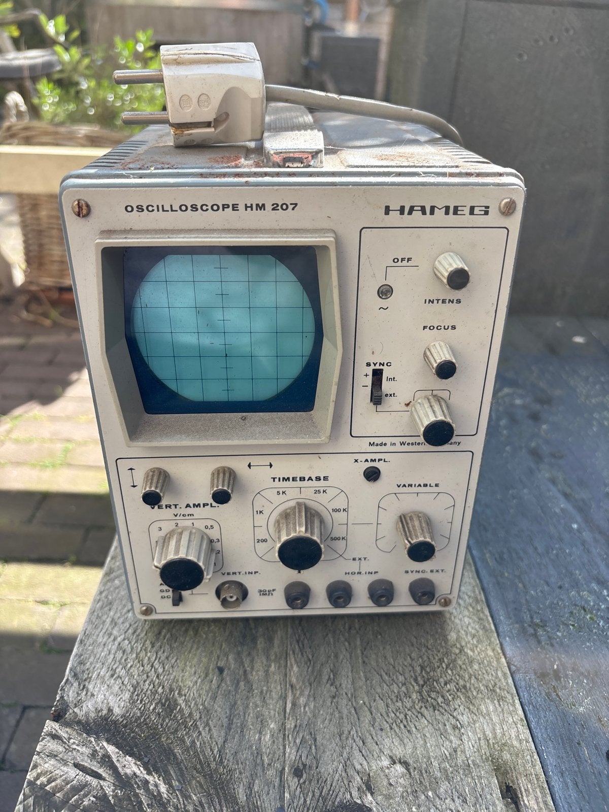 Hameg HM 207 Oscilloscoop - Vintage Testapparatuur, Computers en Software, Ophalen, Gebruikt
