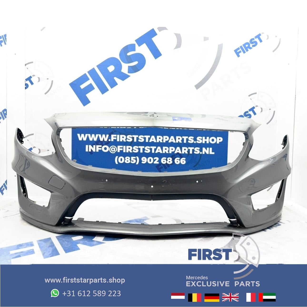 W246 AMG BUMPER B Klasse Voorbumper PDC ZWART WIT GRIJS ROOD, Gebruikt, -, Voor, Ophalen of Verzenden